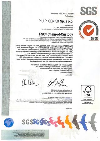 Certyfikat Senko